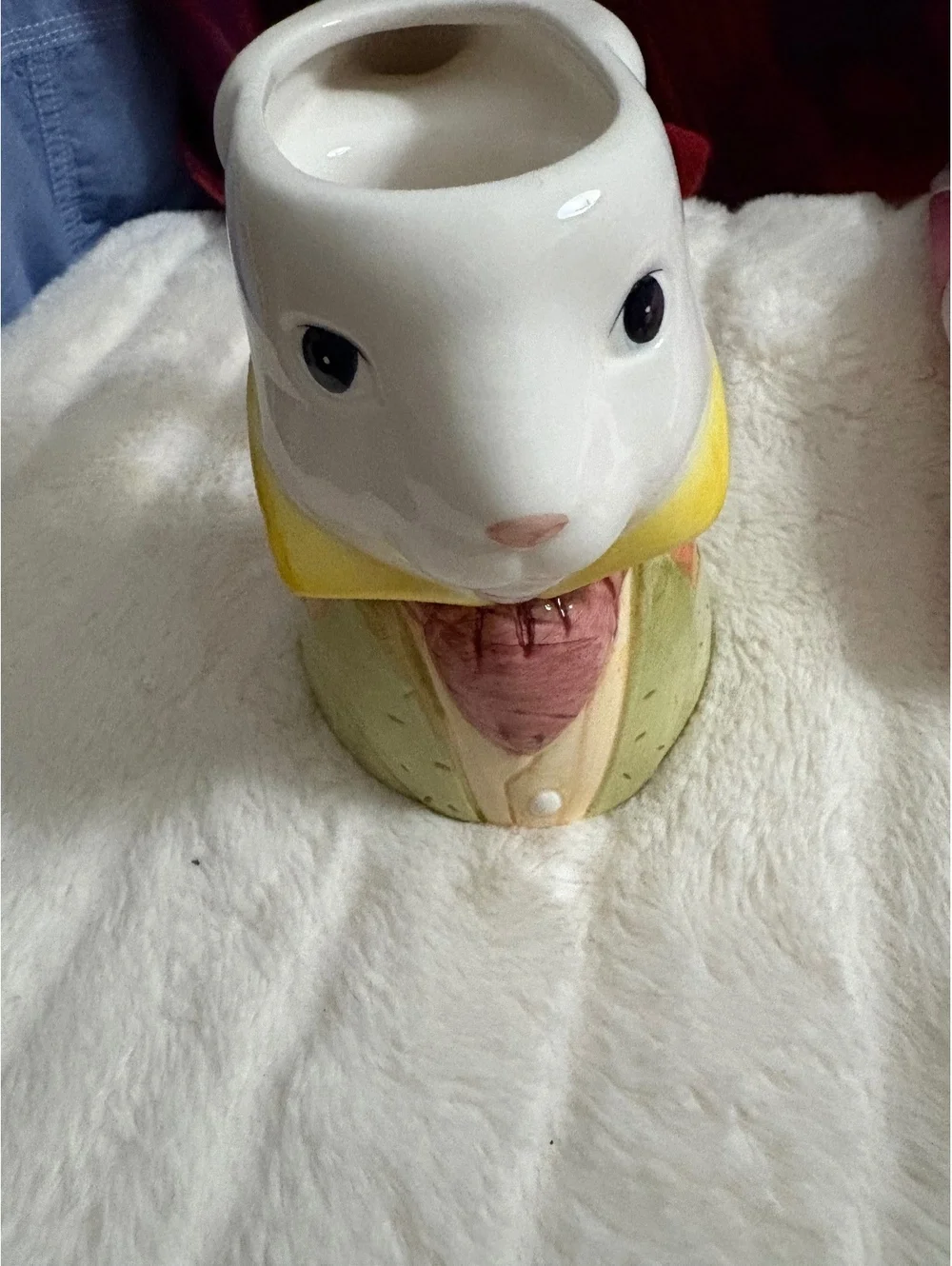 Alice in wonderland white rabbit mug.